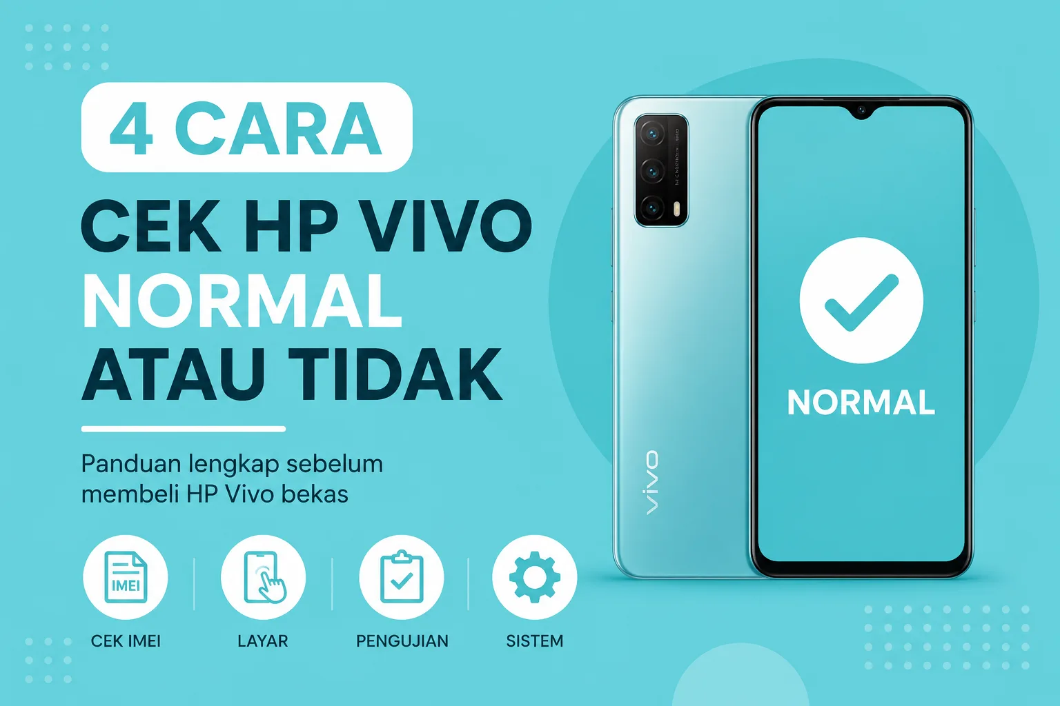 4 Cara Cek HP Vivo Normal Atau Tidak Sebelum Membeli Bekas