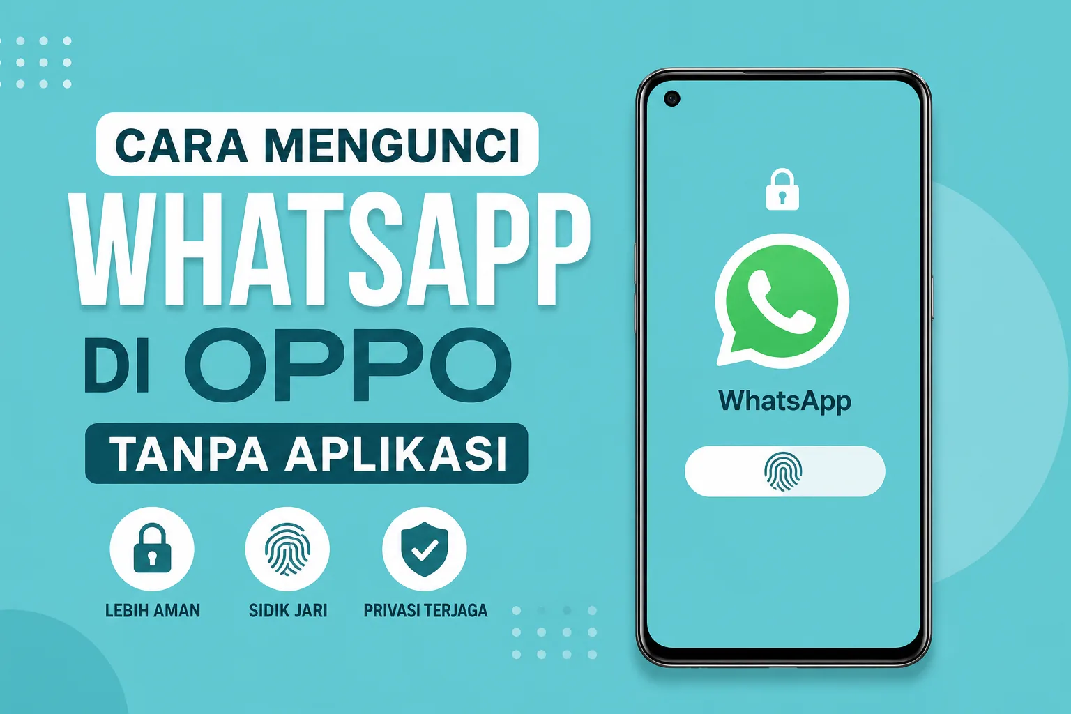 Cara Mengunci WhatsApp di Oppo Tanpa Aplikasi Tambahan