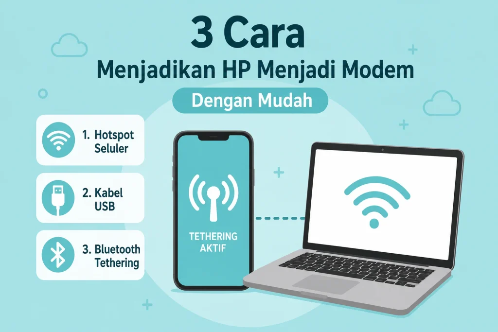 3 Cara Menjadikan HP Menjadi Modem Dengan Mudah