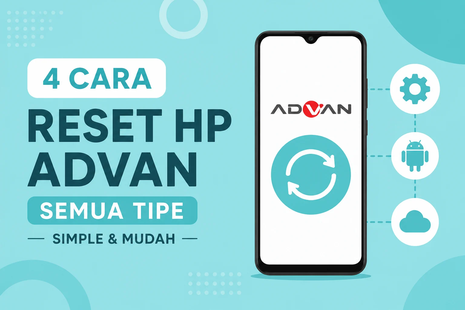 4 Cara Reset HP Advan Semua Tipe Simple & Mudah